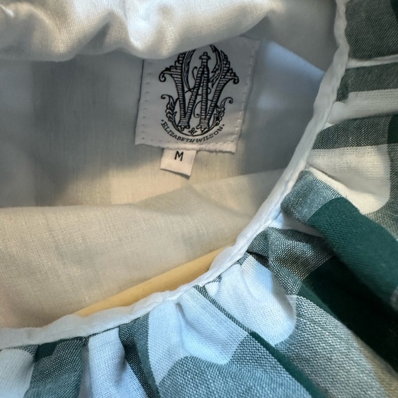 Elizabeth Wilson, Nancy Jane, green and white buffalo check, M - Picture 2 of 3